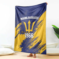 Barbados Pride Est 1966 Blanket - Wonder Print Shop