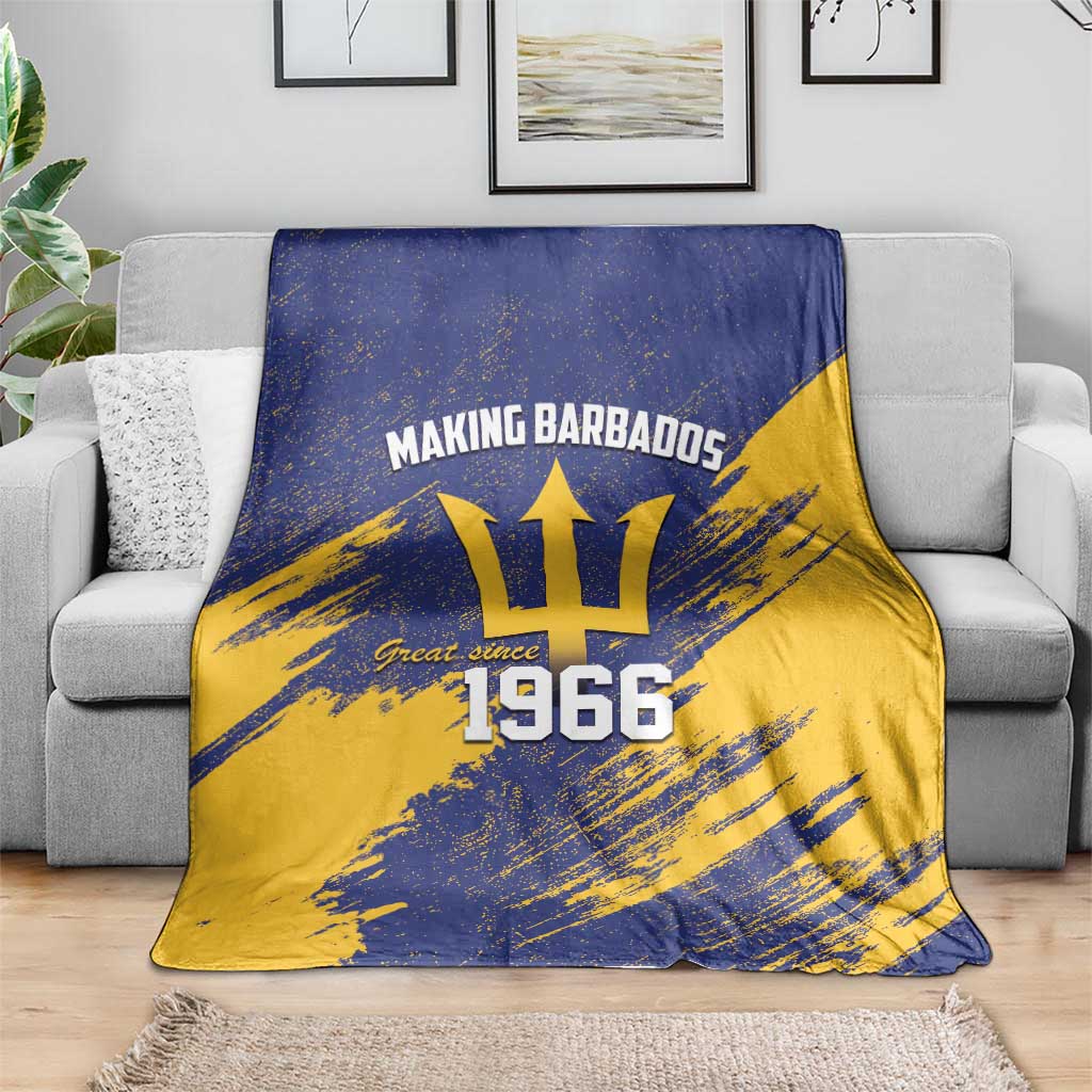 Barbados Pride Est 1966 Blanket - Wonder Print Shop