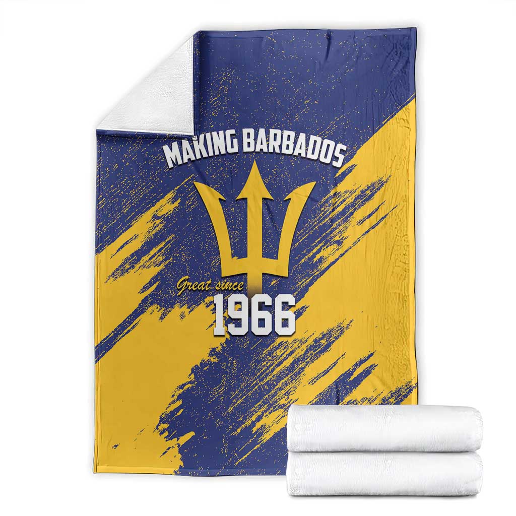 Barbados Pride Est 1966 Blanket - Wonder Print Shop