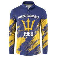 Barbados Pride Est 1966 Button Sweatshirt - Wonder Print Shop