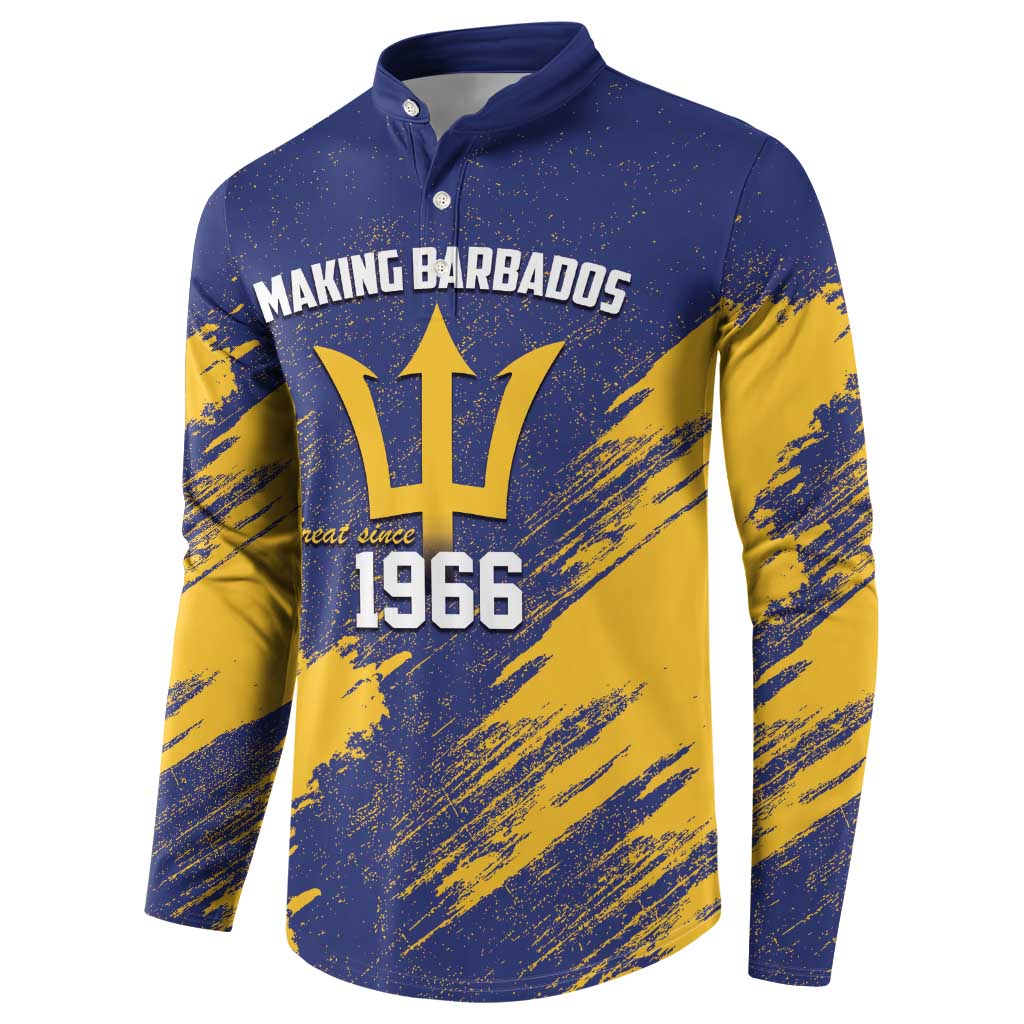 Barbados Pride Est 1966 Button Sweatshirt - Wonder Print Shop