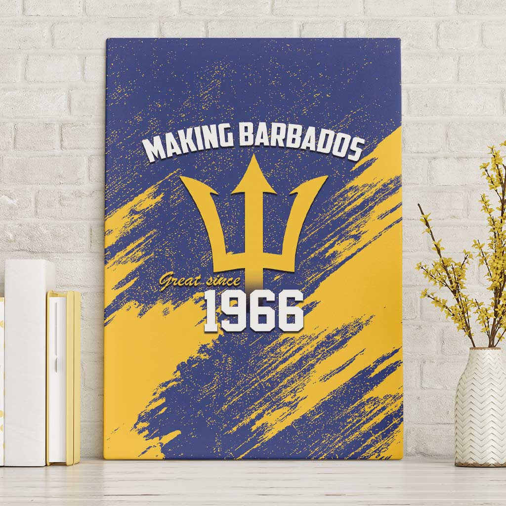 Barbados Pride Est 1966 Canvas Wall Art - Wonder Print Shop