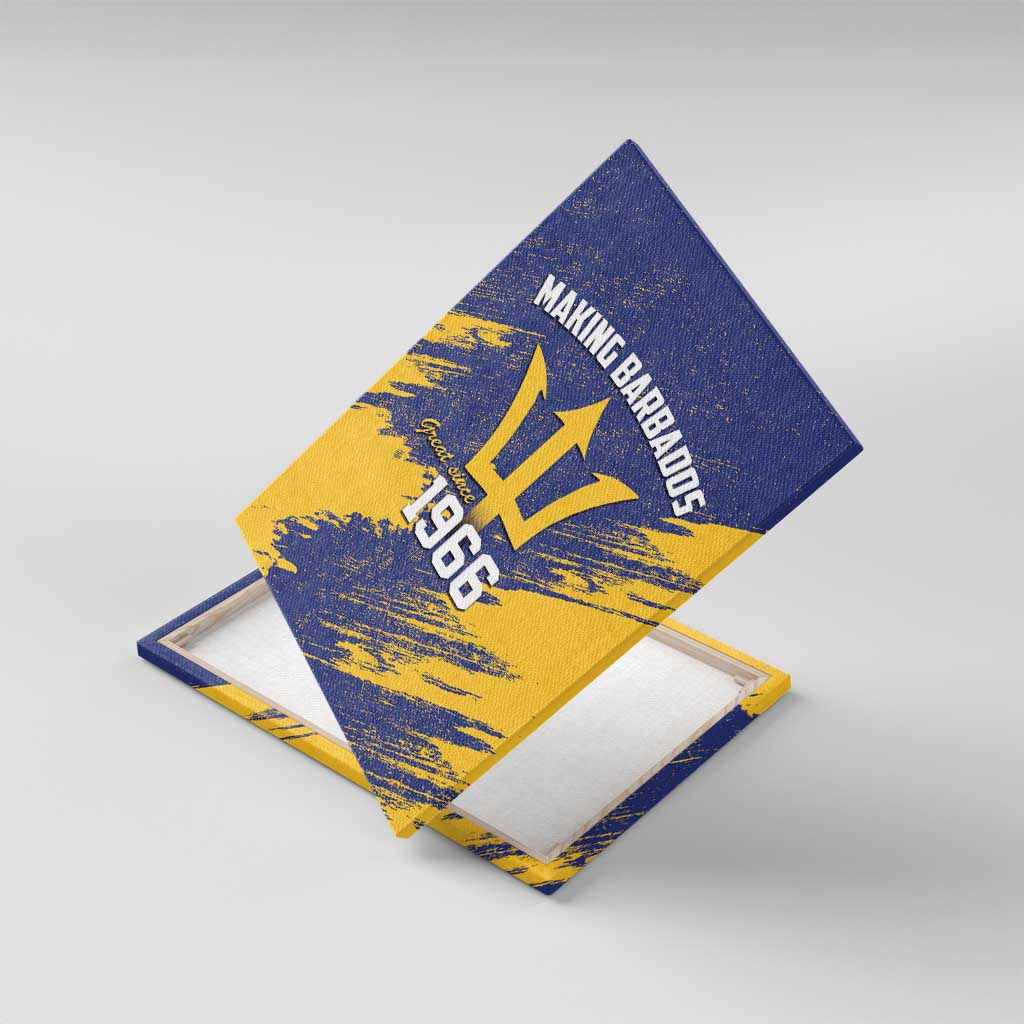 Barbados Pride Est 1966 Canvas Wall Art - Wonder Print Shop