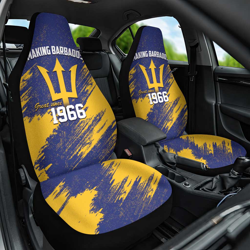Barbados Pride Est 1966 Car Seat Cover - Wonder Print Shop