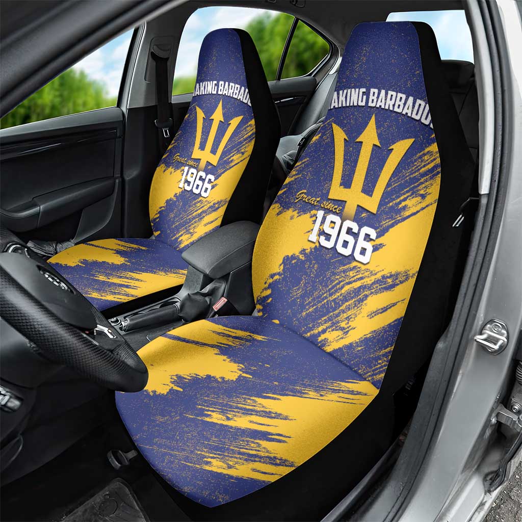 Barbados Pride Est 1966 Car Seat Cover - Wonder Print Shop