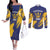 Barbados Pride Est 1966 Couples Matching Off The Shoulder Long Sleeve Dress and Long Sleeve Button Shirt - Wonder Print Shop