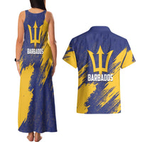 Barbados Pride Est 1966 Couples Matching Tank Maxi Dress and Hawaiian Shirt - Wonder Print Shop