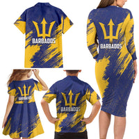 Barbados Pride Est 1966 Family Matching Long Sleeve Bodycon Dress and Hawaiian Shirt - Wonder Print Shop