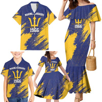 Barbados Pride Est 1966 Family Matching Mermaid Dress and Hawaiian Shirt - Wonder Print Shop
