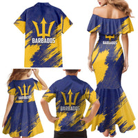 Barbados Pride Est 1966 Family Matching Mermaid Dress and Hawaiian Shirt - Wonder Print Shop