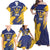 Barbados Pride Est 1966 Family Matching Off Shoulder Maxi Dress and Hawaiian Shirt - Wonder Print Shop