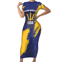 Barbados Pride Est 1966 Family Matching Short Sleeve Bodycon Dress and Hawaiian Shirt - Wonder Print Shop