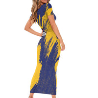 Barbados Pride Est 1966 Family Matching Short Sleeve Bodycon Dress and Hawaiian Shirt - Wonder Print Shop