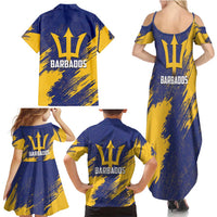 Barbados Pride Est 1966 Family Matching Summer Maxi Dress and Hawaiian Shirt - Wonder Print Shop