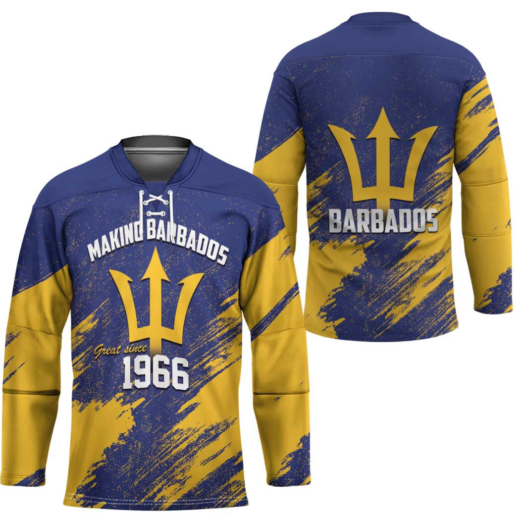 Barbados Pride Est 1966 Hockey Jersey - Wonder Print Shop