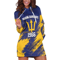Barbados Pride Est 1966 Hoodie Dress - Wonder Print Shop