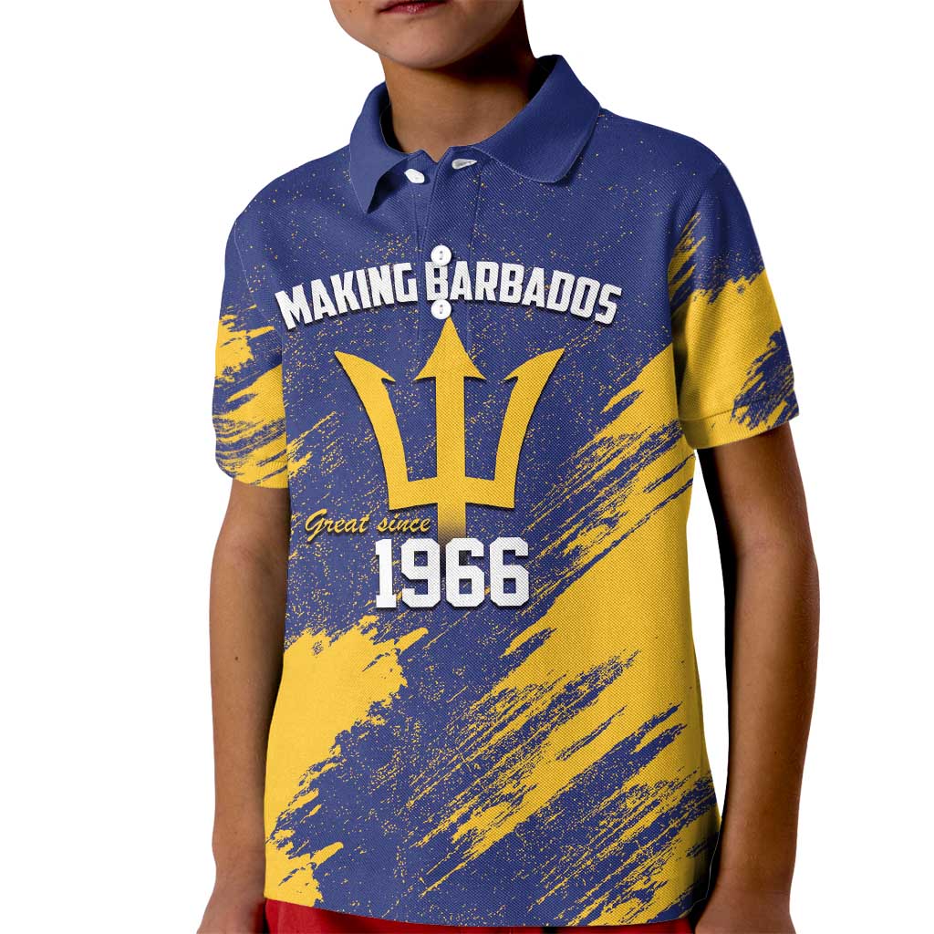 Barbados Pride Est 1966 Kid Polo Shirt - Wonder Print Shop