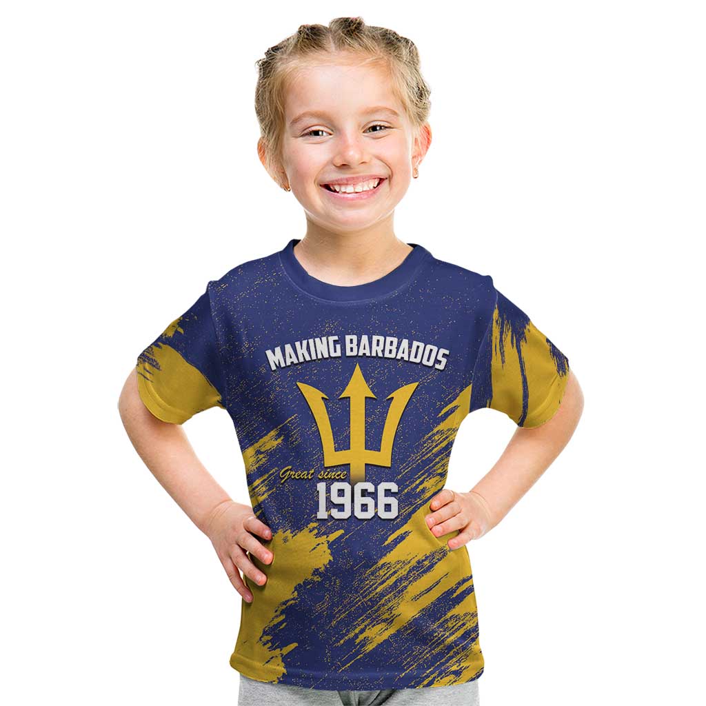 Barbados Pride Est 1966 Kid T Shirt - Wonder Print Shop