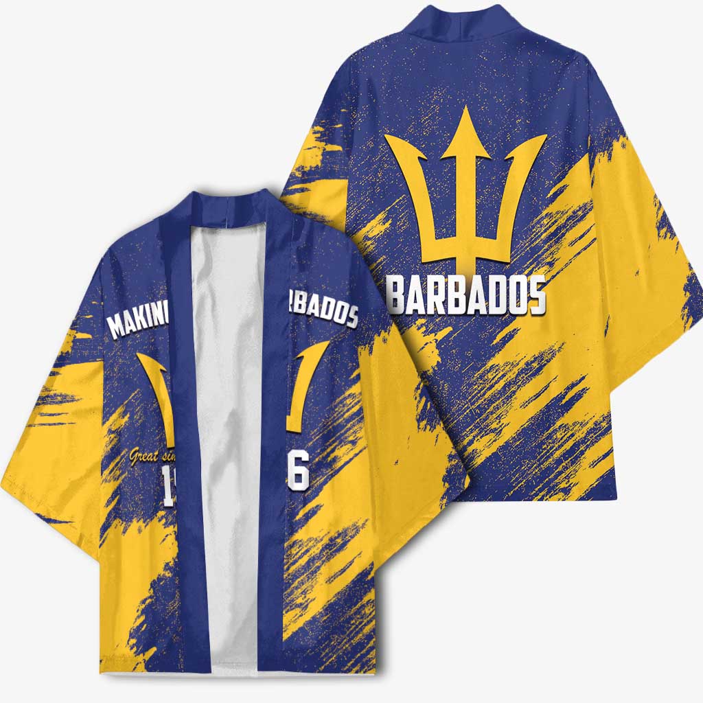 Barbados Pride Est 1966 Kimono - Wonder Print Shop