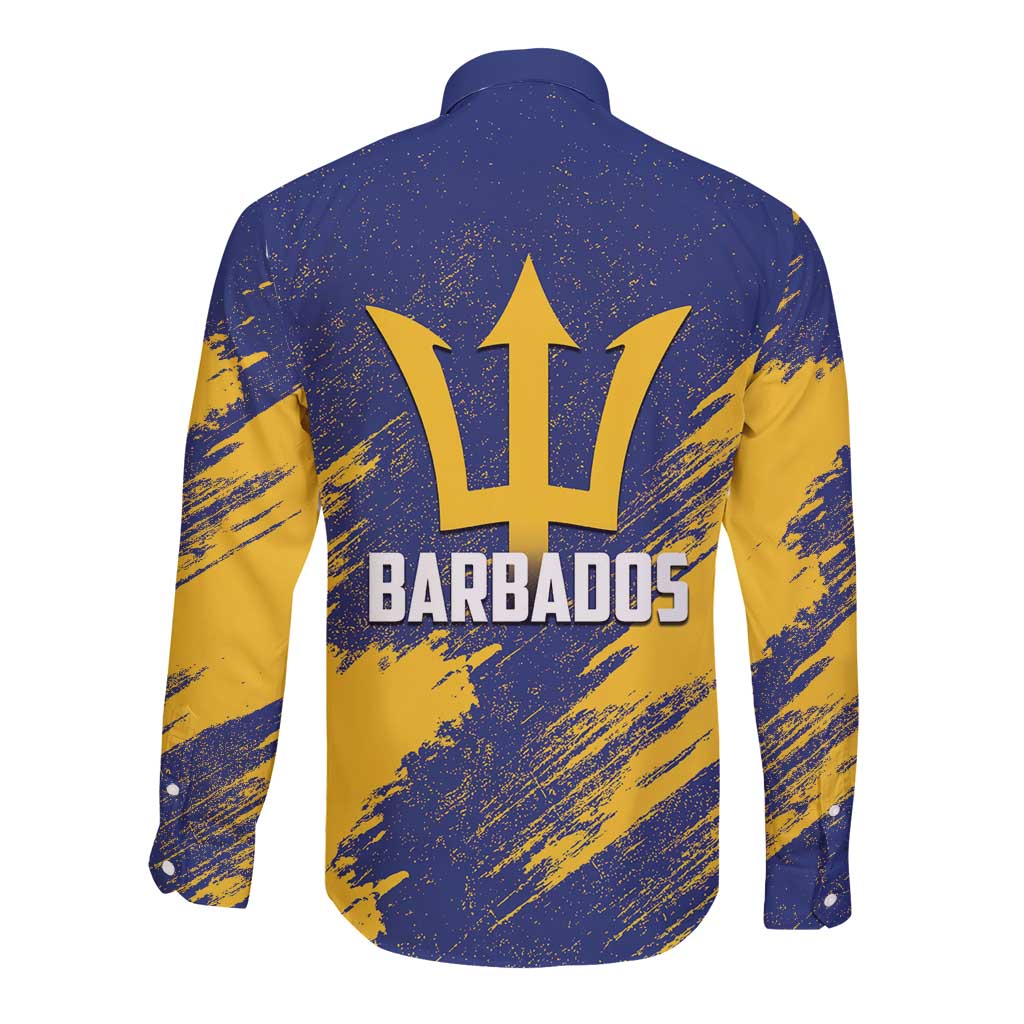 Barbados Pride Est 1966 Long Sleeve Button Shirt - Wonder Print Shop