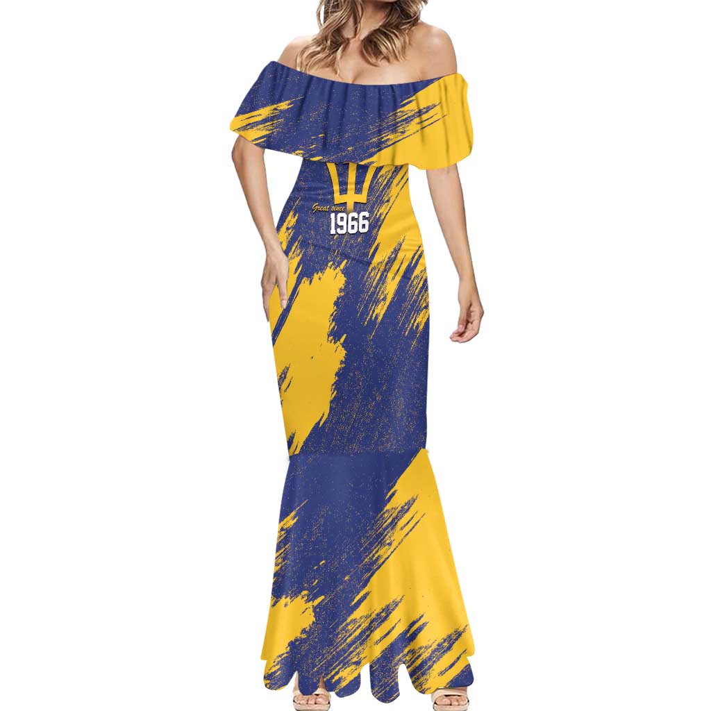 Barbados Pride Est 1966 Mermaid Dress - Wonder Print Shop