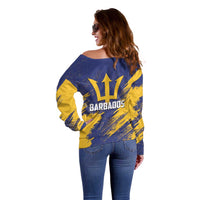 Barbados Pride Est 1966 Off Shoulder Sweater - Wonder Print Shop