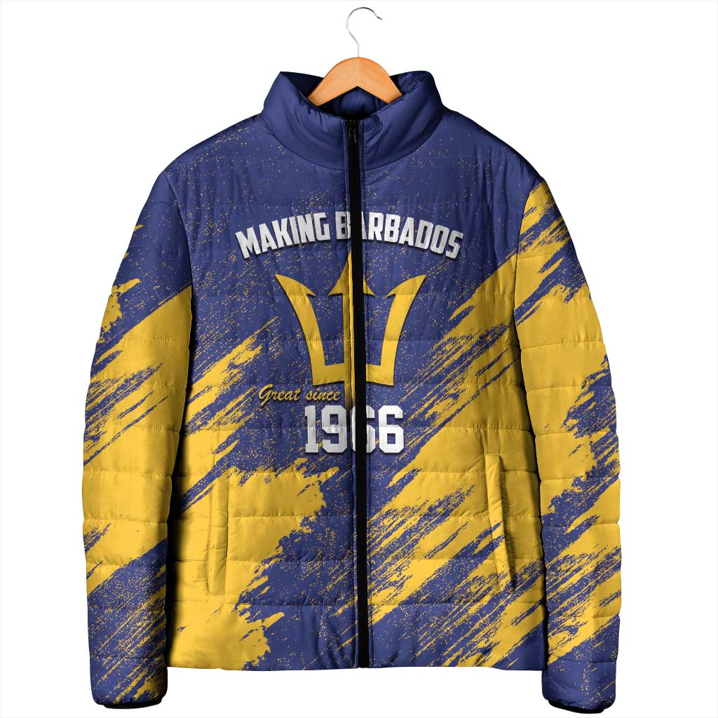 Barbados Pride Est 1966 Padded Jacket - Wonder Print Shop
