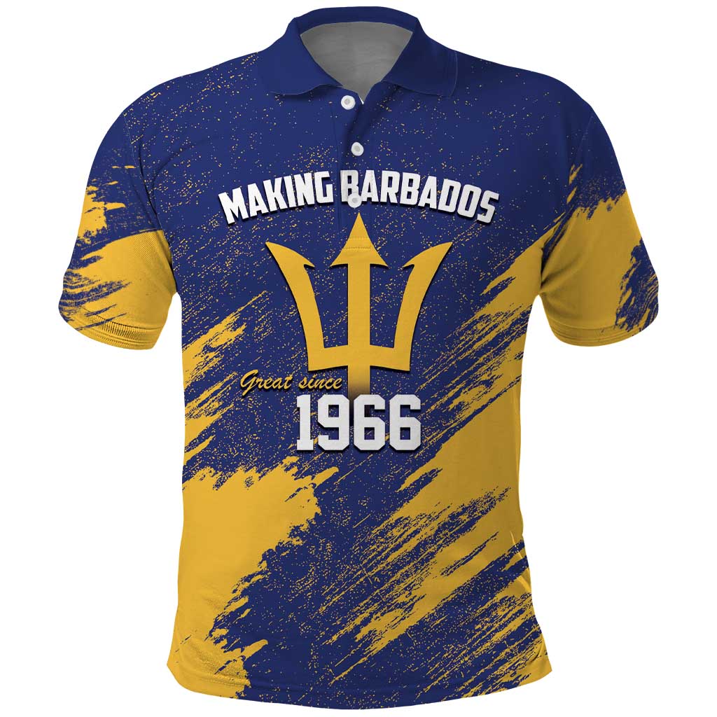 Barbados Pride Est 1966 Polo Shirt - Wonder Print Shop