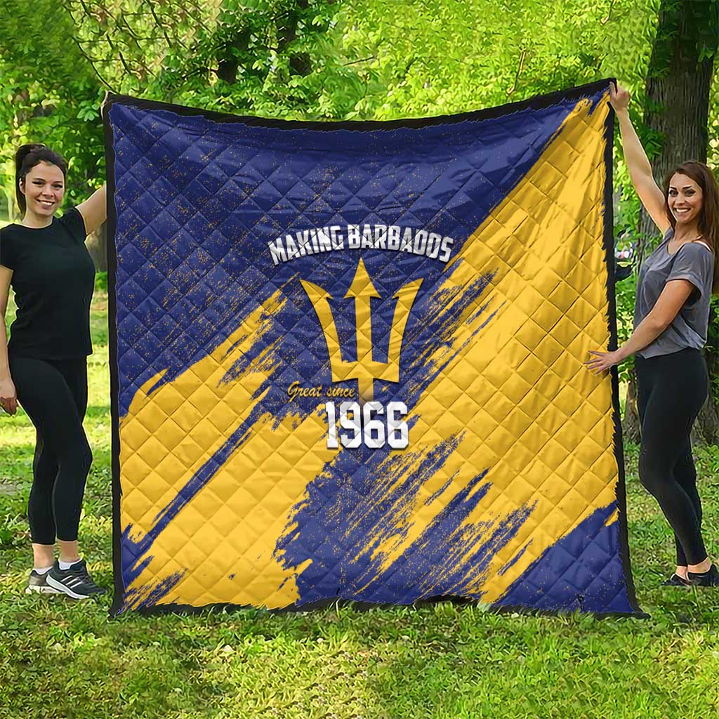 Barbados Pride Est 1966 Quilt - Wonder Print Shop