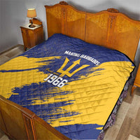 Barbados Pride Est 1966 Quilt - Wonder Print Shop