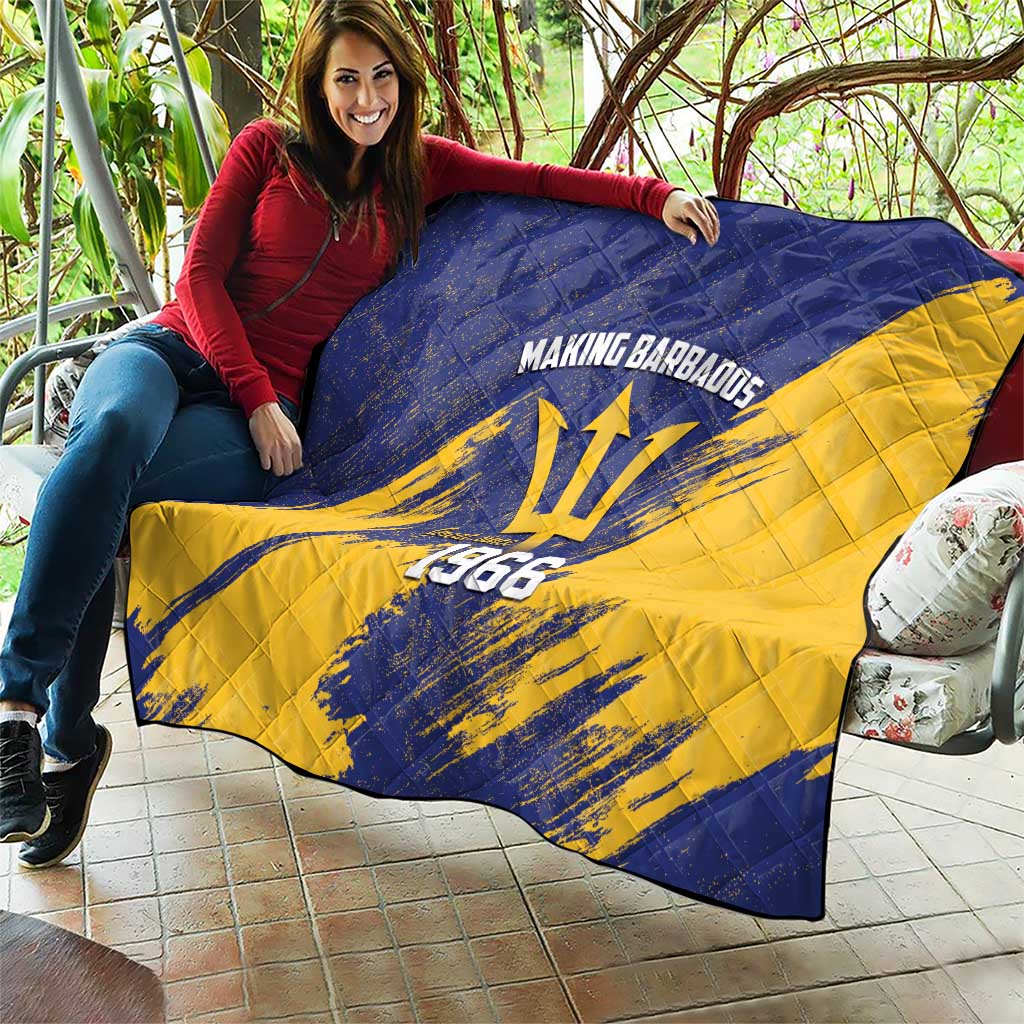 Barbados Pride Est 1966 Quilt - Wonder Print Shop