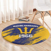 Barbados Pride Est 1966 Round Carpet - Wonder Print Shop