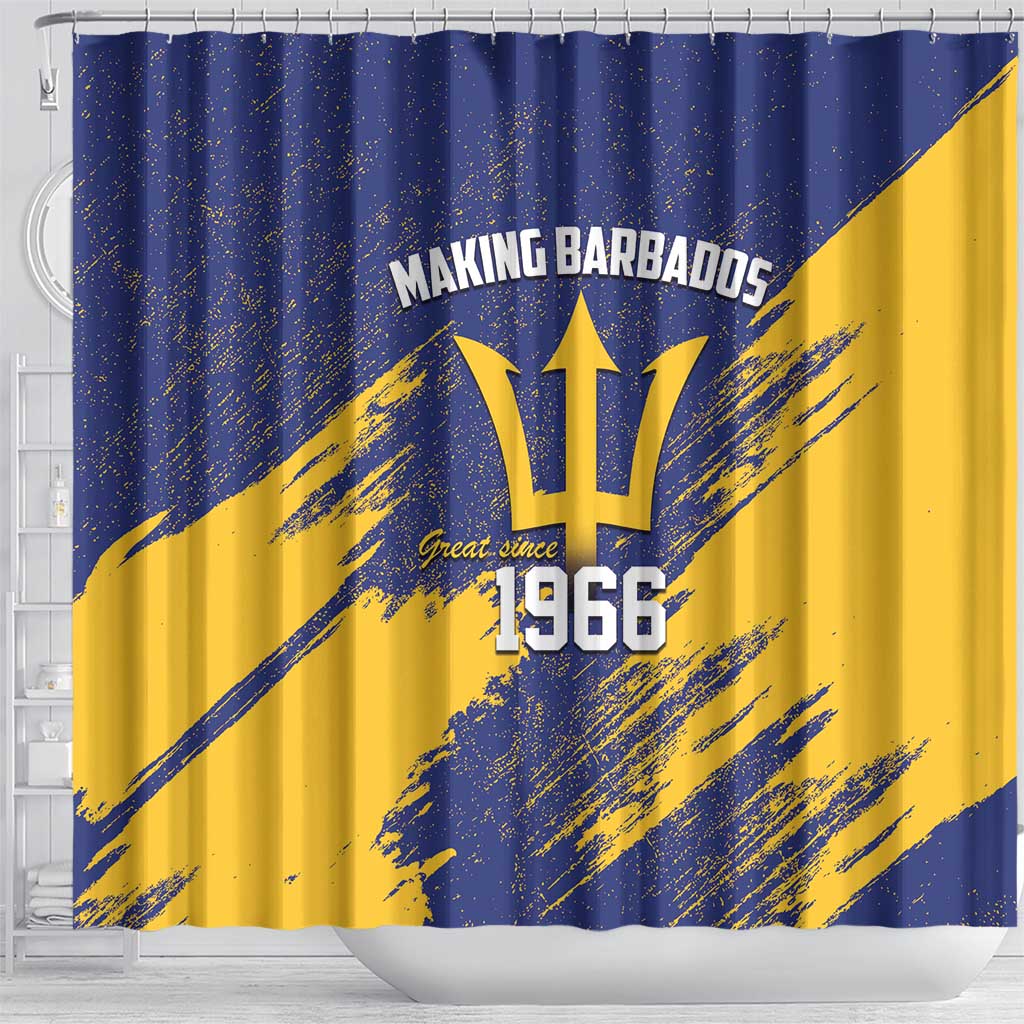 Barbados Pride Est 1966 Shower Curtain - Wonder Print Shop