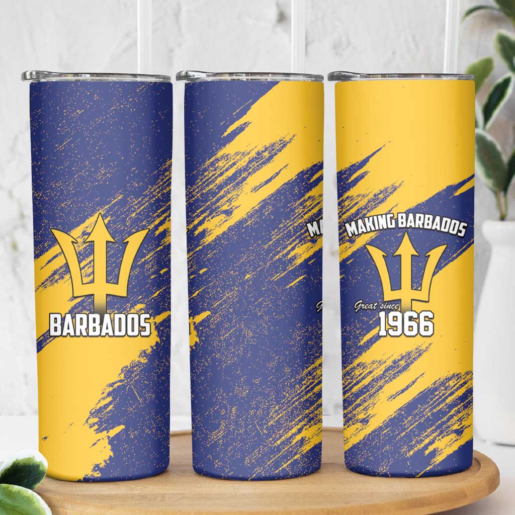 Barbados Pride Est 1966 Skinny Tumbler - Wonder Print Shop