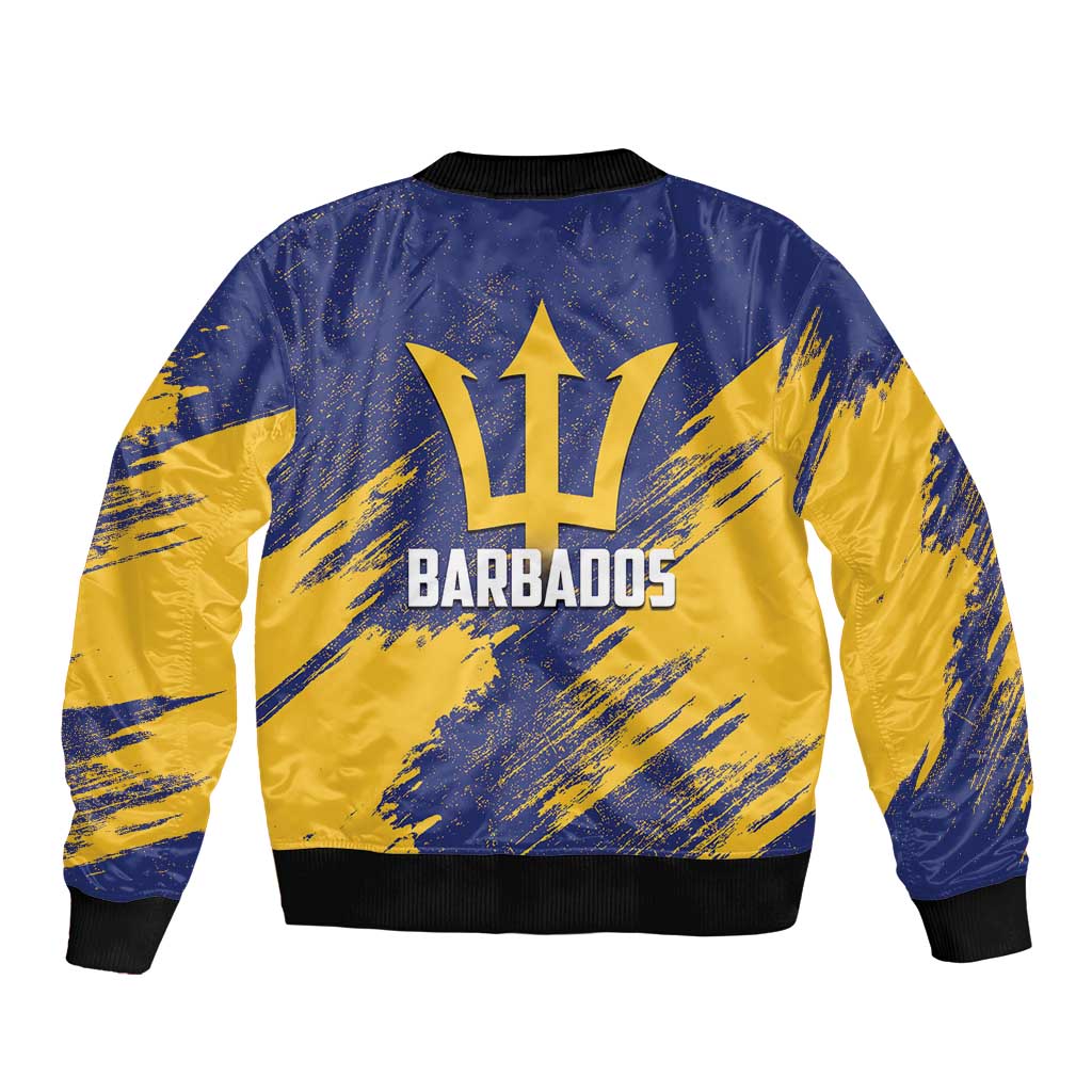 Barbados Pride Est 1966 Sleeve Zip Bomber Jacket - Wonder Print Shop