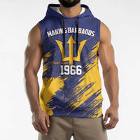 Barbados Pride Est 1966 Sleeveless Hoodie - Wonder Print Shop