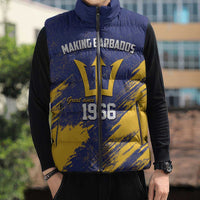 Barbados Pride Est 1966 Sleeveless Puffer Jacket - Wonder Print Shop