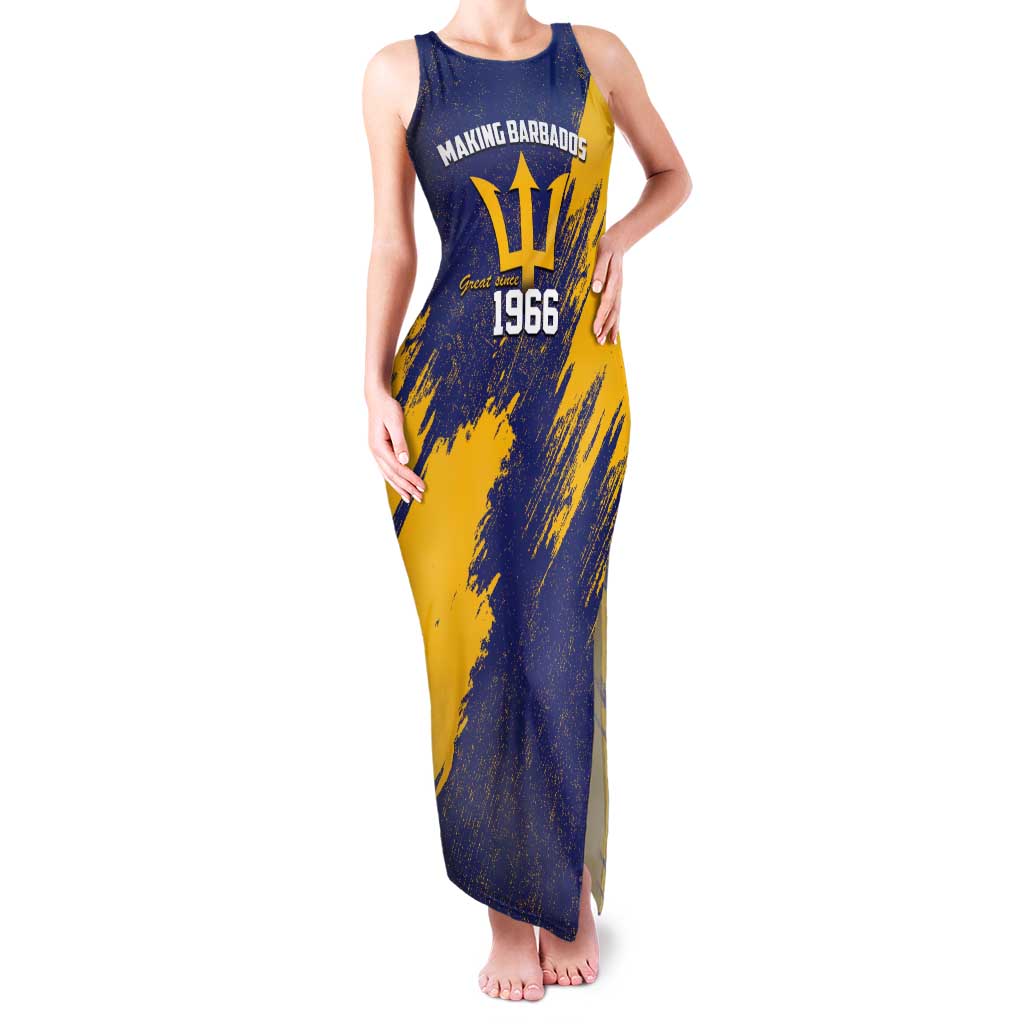 Barbados Pride Est 1966 Tank Maxi Dress - Wonder Print Shop
