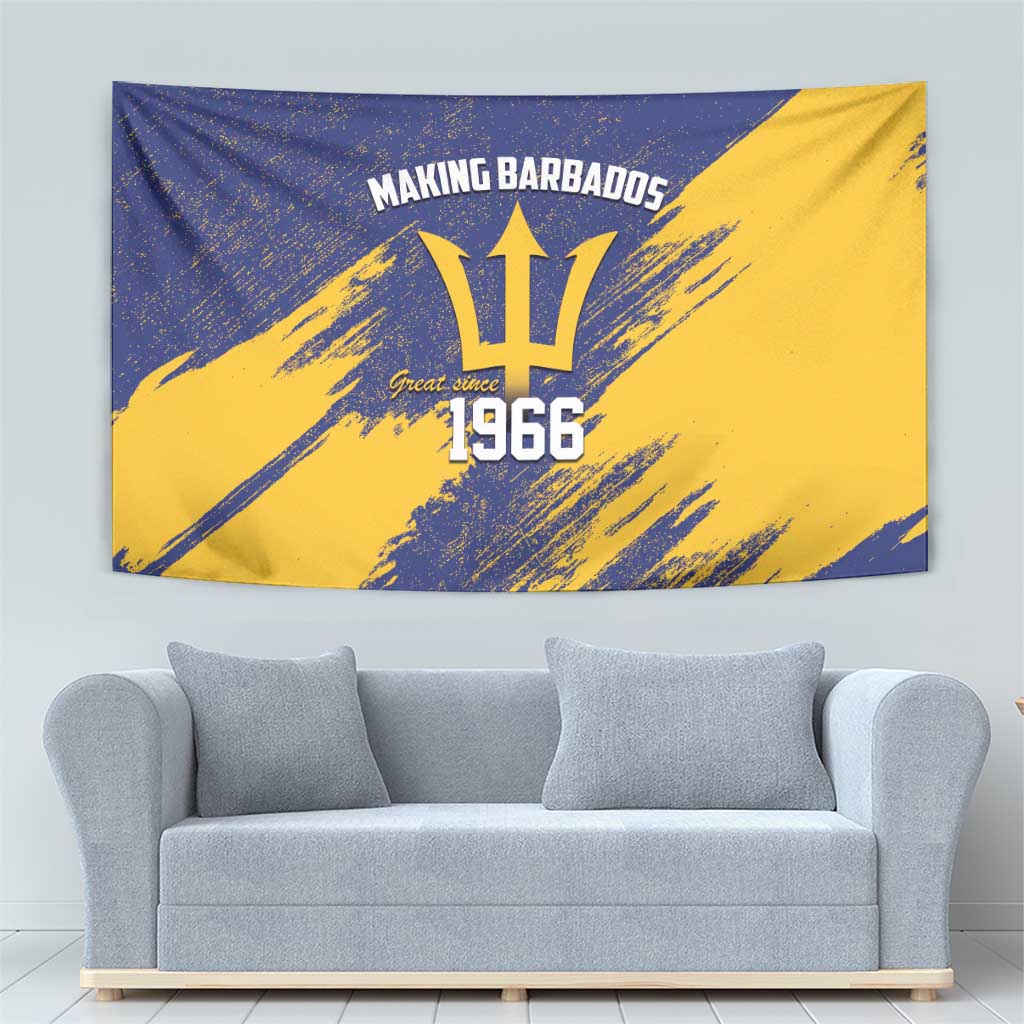 Barbados Pride Est 1966 Tapestry - Wonder Print Shop