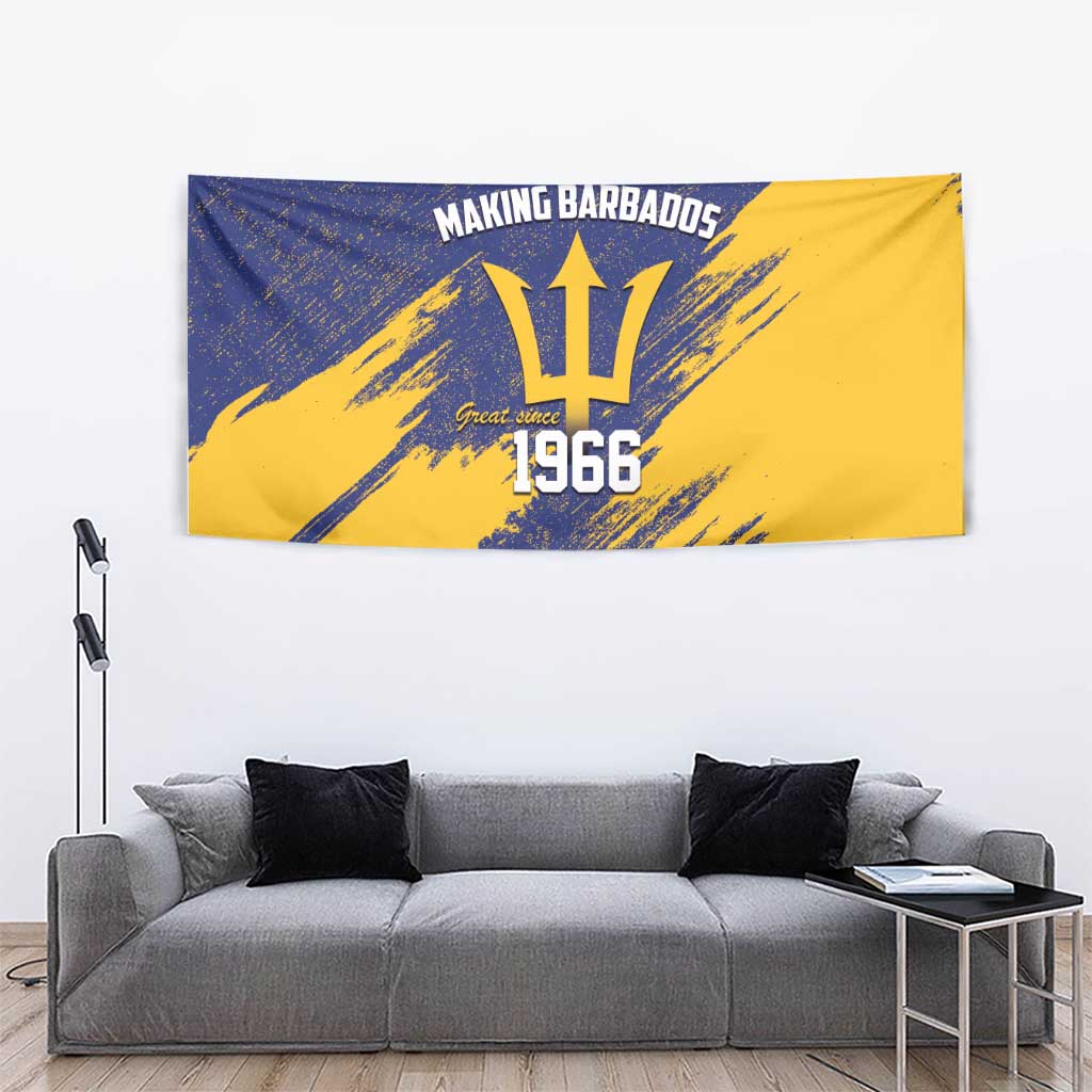 Barbados Pride Est 1966 Tapestry - Wonder Print Shop