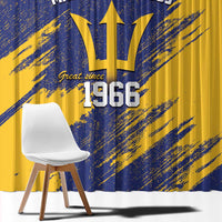 Barbados Pride Est 1966 Window Curtain - Wonder Print Shop