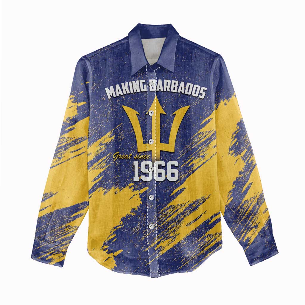 Barbados Pride Est 1966 Women Casual Shirt - Wonder Print Shop