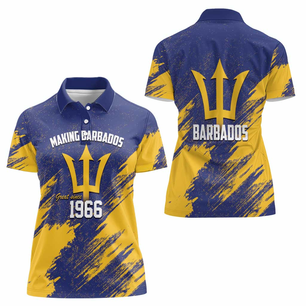Barbados Pride Est 1966 Women Polo Shirt - Wonder Print Shop