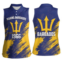 Barbados Pride Est 1966 Women Sleeveless Polo Shirt - Wonder Print Shop