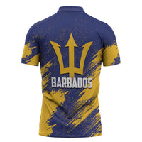 Barbados Pride Est 1966 Zipper Polo Shirt - Wonder Print Shop