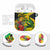 Personalized Jamaica Crocodile AirPods Case Tropical Flowers Grunge Flag - Wonder Print Shop