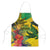 Personalized Jamaica Crocodile Apron Tropical Flowers Grunge Flag - Wonder Print Shop