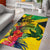 Personalized Jamaica Crocodile Area Rug Tropical Flowers Grunge Flag - Wonder Print Shop