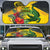 Personalized Jamaica Crocodile Auto Sun Shade Tropical Flowers Grunge Flag - Wonder Print Shop