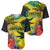 Personalized Jamaica Crocodile Baseball Jersey Tropical Flowers Grunge Flag - Wonder Print Shop